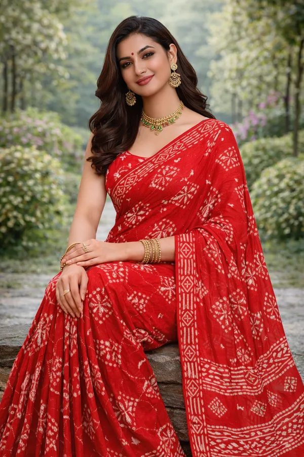 pure_cotton_royal_red_bandhani_saree