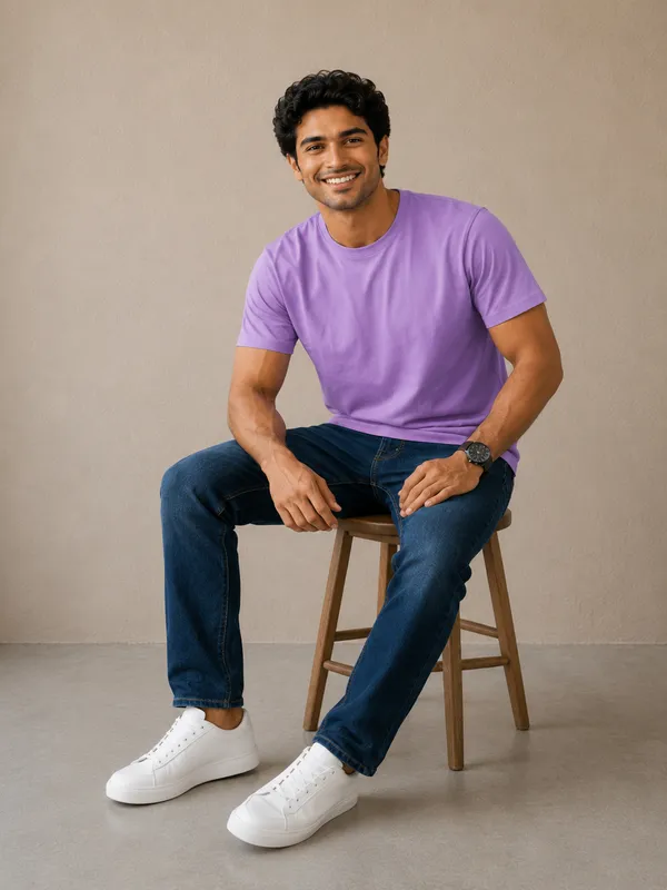 Men's_Cotton_T-shirt,_Purple