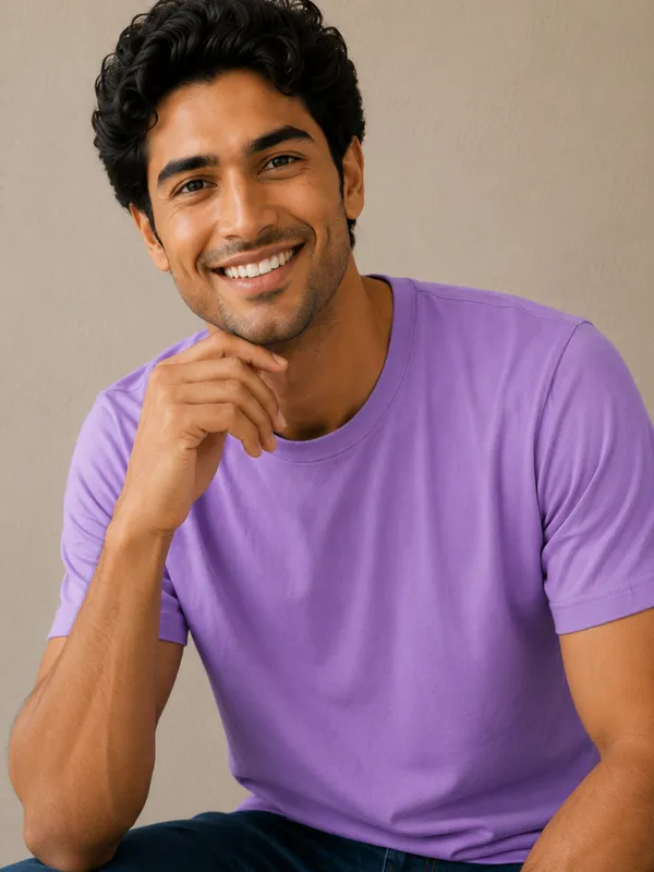Men's_Cotton_T-shirt,_Purple