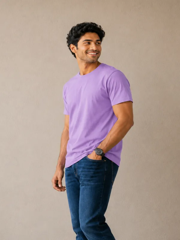 Men's_Cotton_T-shirt,_Purple