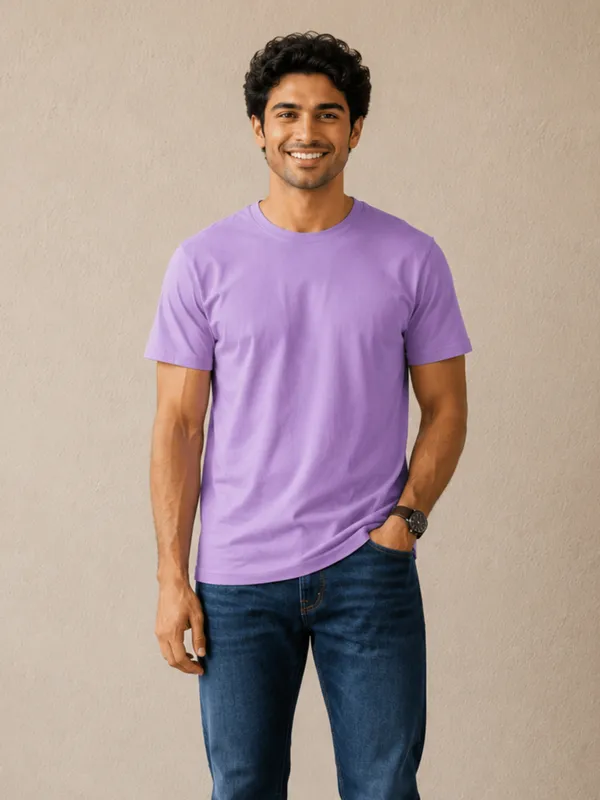 Men's_Cotton_T-shirt,_Purple