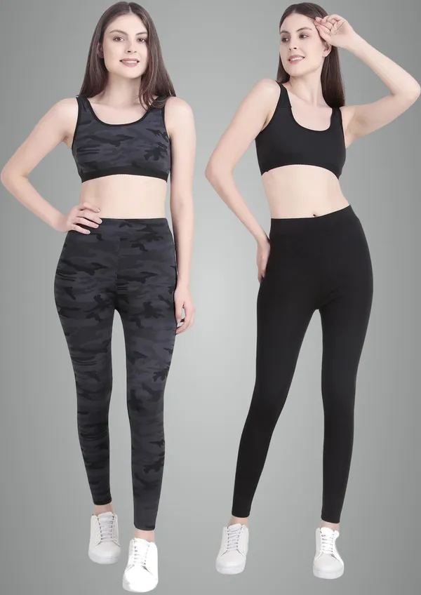 Navy_Blue_Camouflage_And_Black_Lycra_Blend_Solid_Printed_Tights_And_Sport_Bras_For_Women_Pack_Of_4