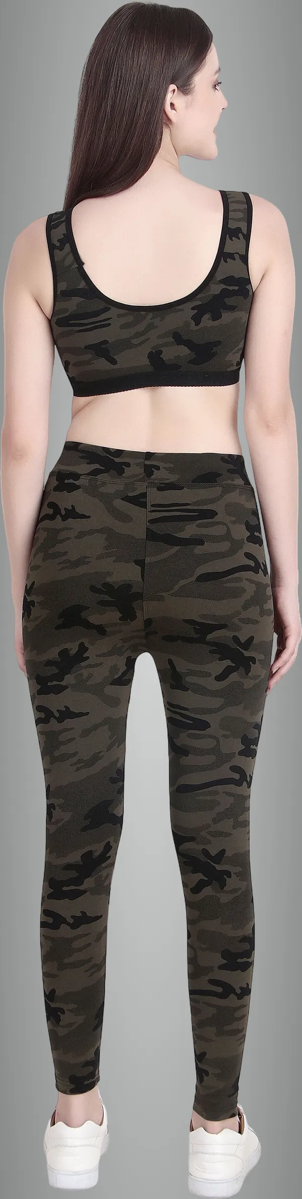 Olive_Green_Camouflage_And_Black_Lycra_Blend_Solid_Printed_Tights_And_Sport_Bras_For_Women_Pack_Of_4