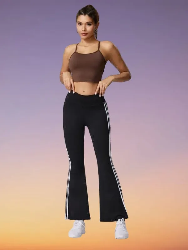 Black_And_White_Lycra_Blend_Flared_Trousers_For_Women