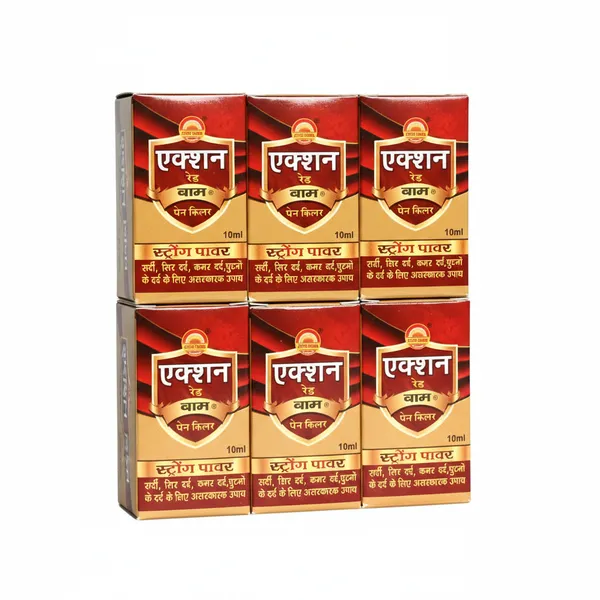 Action_Red_Balm_|_Painkiller_|_Headache_Backache_|_Cold_I_Knee_Pain_|_Strong_Power_|_Lumbar_I_Remedy_For_Pain_|_Gmp_Certified_Company_|_10_Ml_(Pack_Of_6)