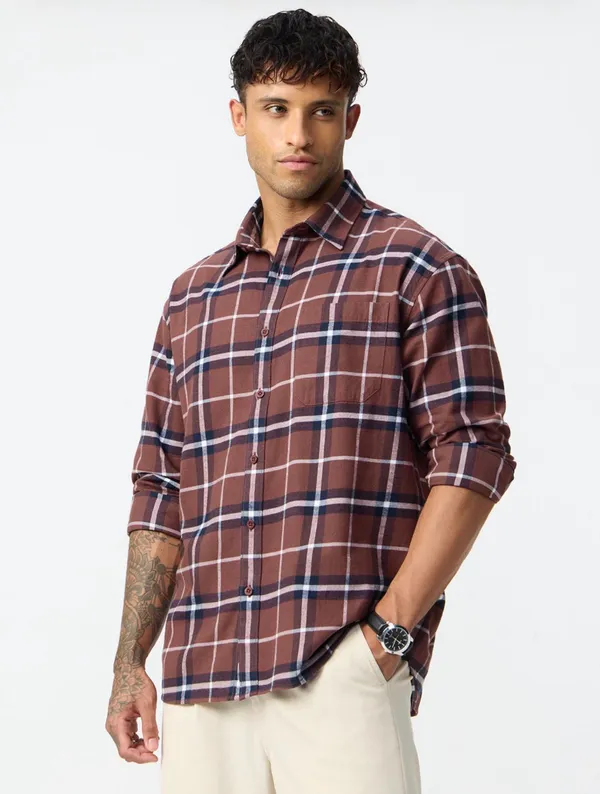 Maroon_check_shirt_for_men