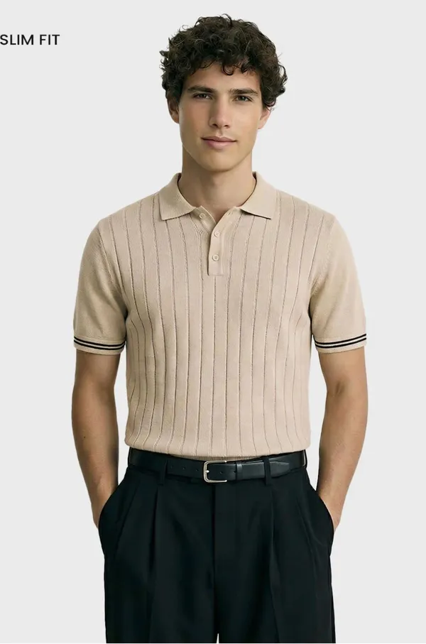 Light_coffee_T-shirt_polo_for_men
