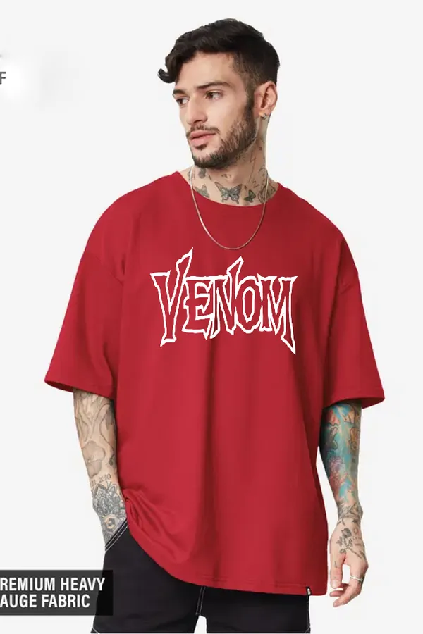Red_Cotton_Venom_Oversized_T-Shirt_For_Men