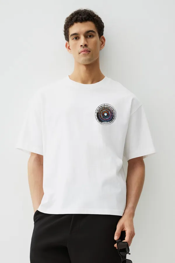 White_Cotton_Fire_Away_Oversized_T-Shirt_For_Men