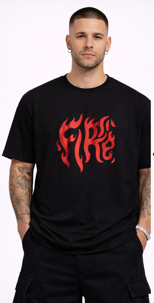Black_Cotton_Fire_Oversized_T-Shirt_For_Men
