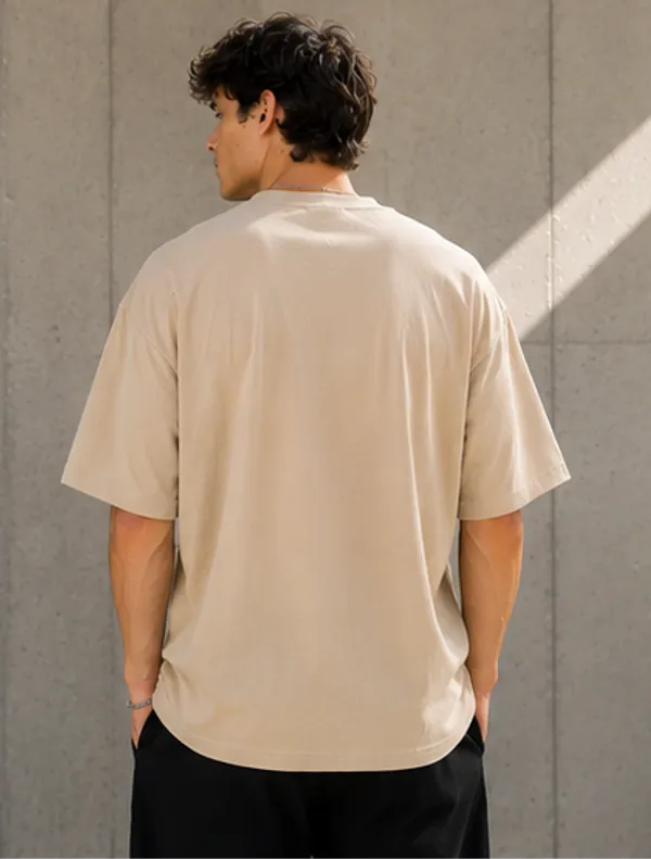 Plain_Beige_Oversized_T-Shirt_for_Men_|_Premium_Cotton_Baggy_Fit_Tee