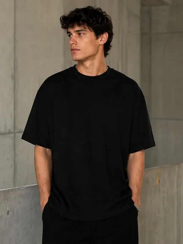 Plain_Black_Oversized_T-Shirt_for_Men_|_Premium_Cotton_Baggy_Fit_Tee