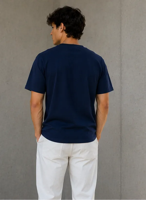 Plain_Navy_Blue_Regular_Fit_T-Shirt_for_Men_|_Premium_Cotton_Casual_Tee