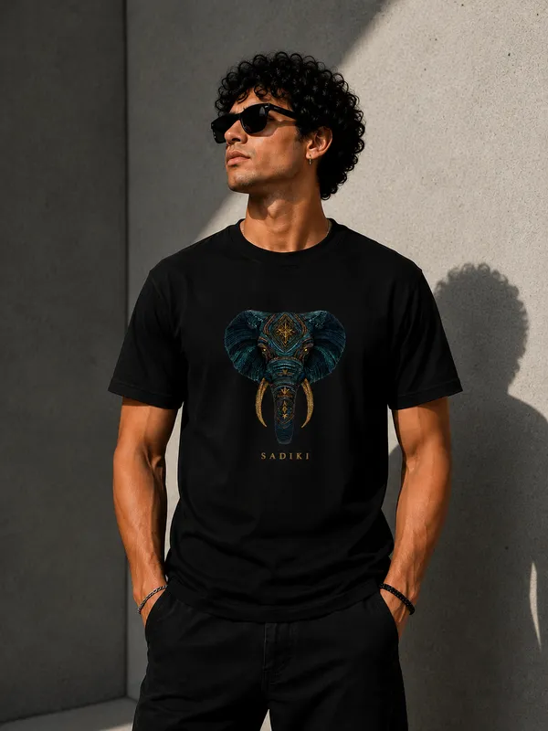 SADIKI_Elephant_Premium_Graphic_Regular_Fit_T-Shirt