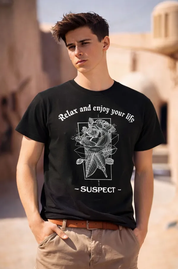 Black_Cotton_Relax_classic_fit_T-Shirt_For_Men