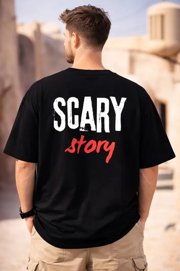 Black_Cotton_Scary_Story_Originals_Oversized_T-Shirt_For_Men