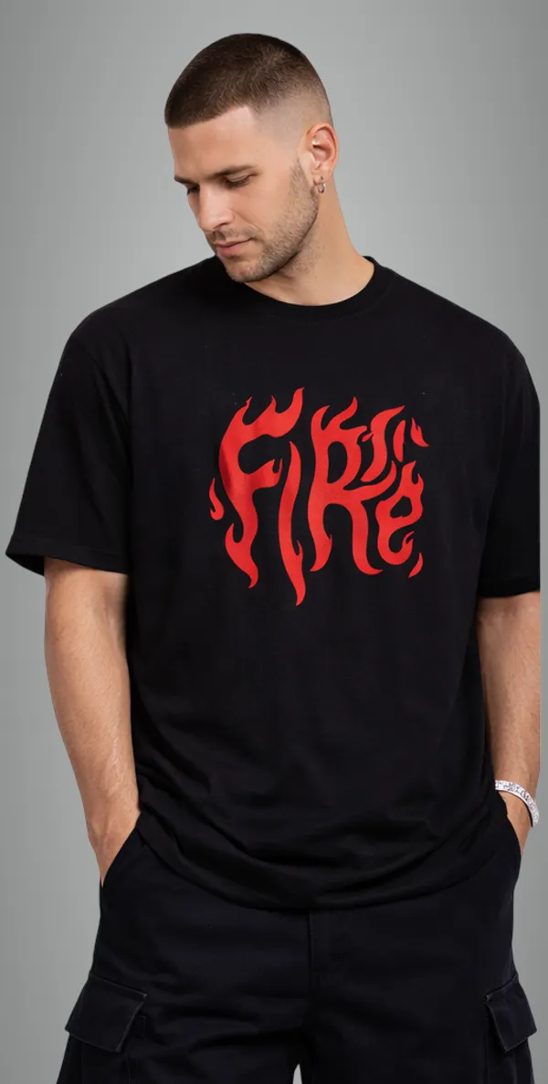 Black_Cotton_Fire_Oversized_T-Shirt_For_Men