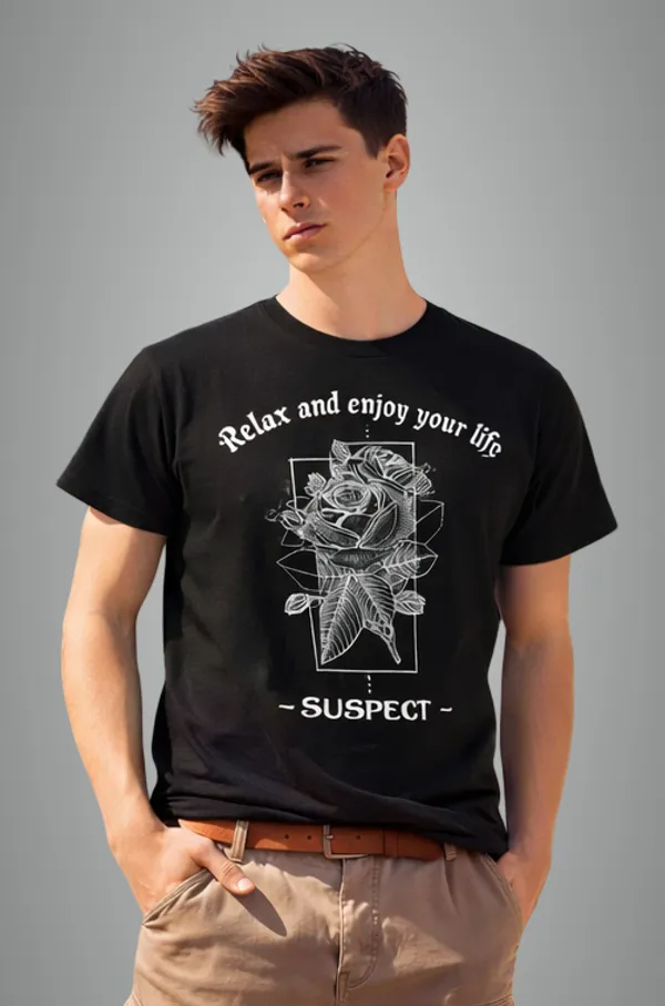 Black_Cotton_Relax_classic_fit_T-Shirt_For_Men