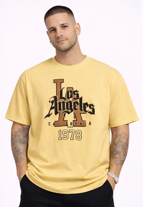 Beige_Cotton_La_California_1978_Oversized_T-Shirt_For_Men