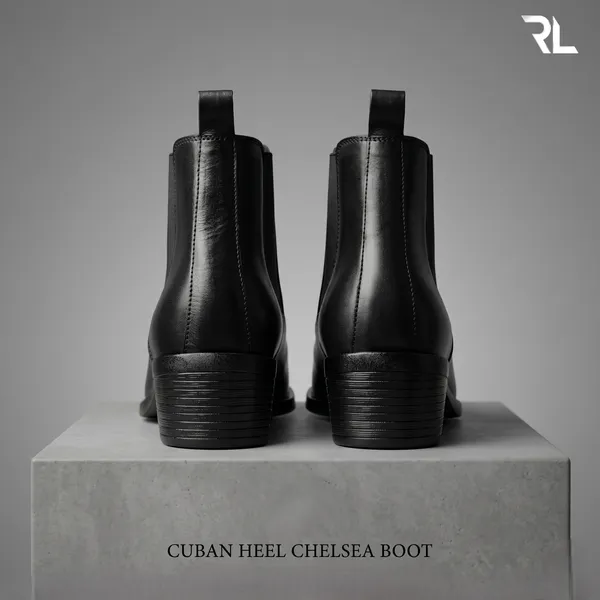 Black_Italian_Genuine_Leather_Cuban_Heel_Chelsea_Boot