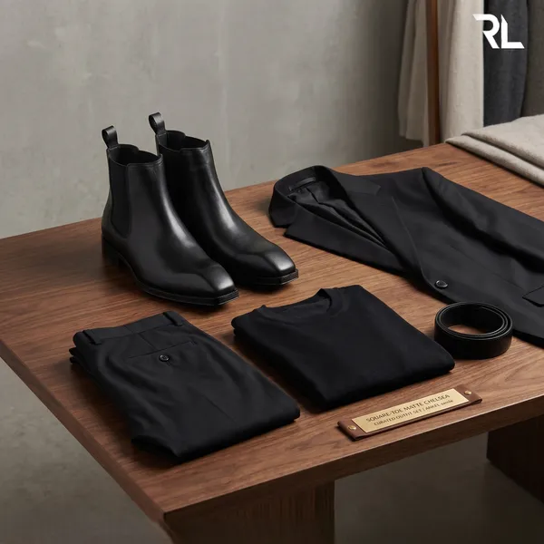 Black_Italian_Genuine_Leather_Cuban_Heel_Chelsea_Boot