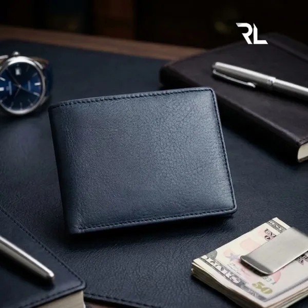 Classic_Grain_Textured_Leather_Bifold_Wallet_in_Midnight_Blue