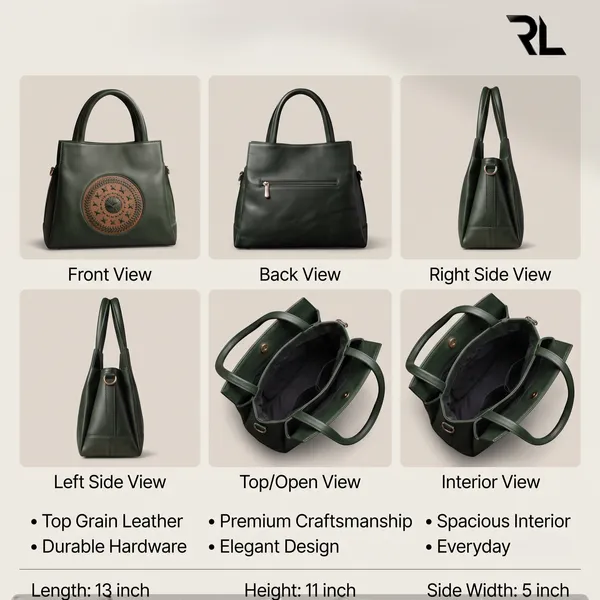Structured_Medallion_Tote_-_Art_No._701_Green