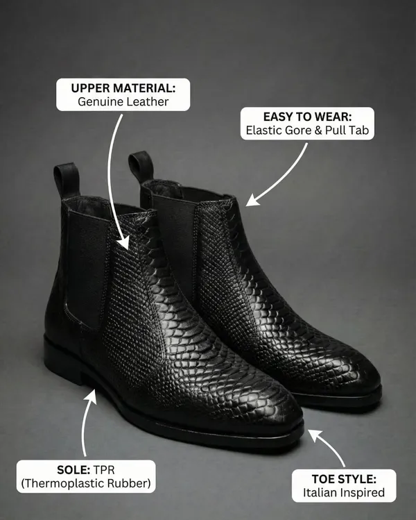 Men'S_Genuine_Leather_Croco_Chelsea_Boot