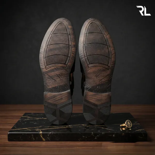 Leather_Peshawari_Sandal_For_Men's_-_4002
