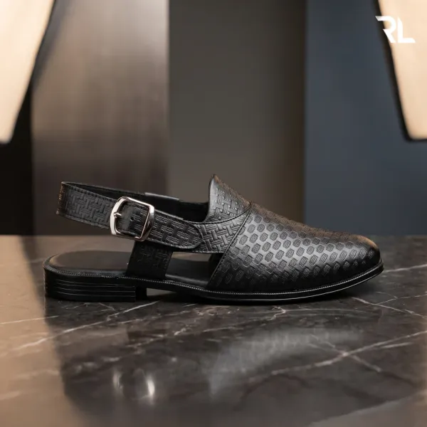 Leather_Peshawari_Sandal_For_Men's_-_4002