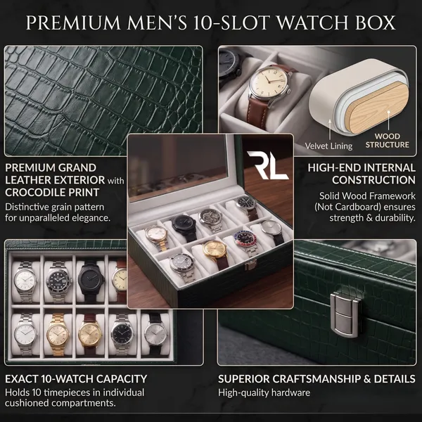 Luxury_10-Slot_Watch_Box_Organizer_for_Men_–_Premium_Crocodile_Pattern_Leather_Art_No_5002