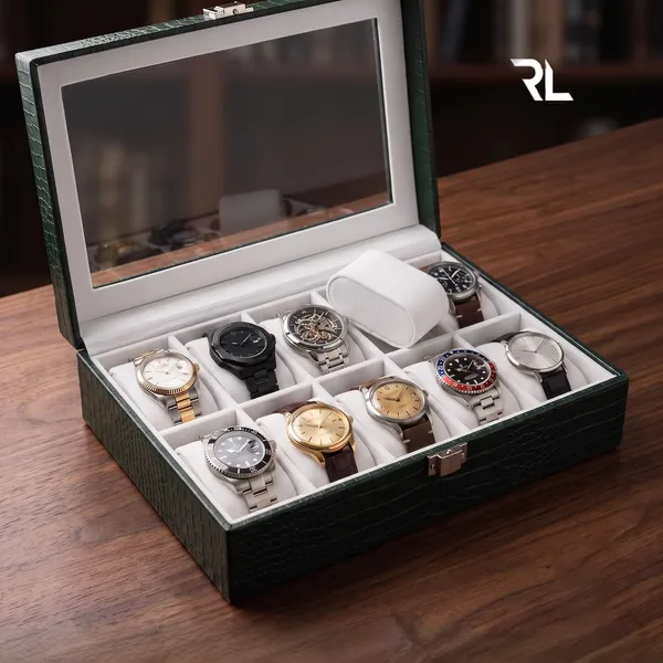 Luxury_10-Slot_Watch_Box_Organizer_for_Men_–_Premium_Crocodile_Pattern_Leather_Art_No_5002