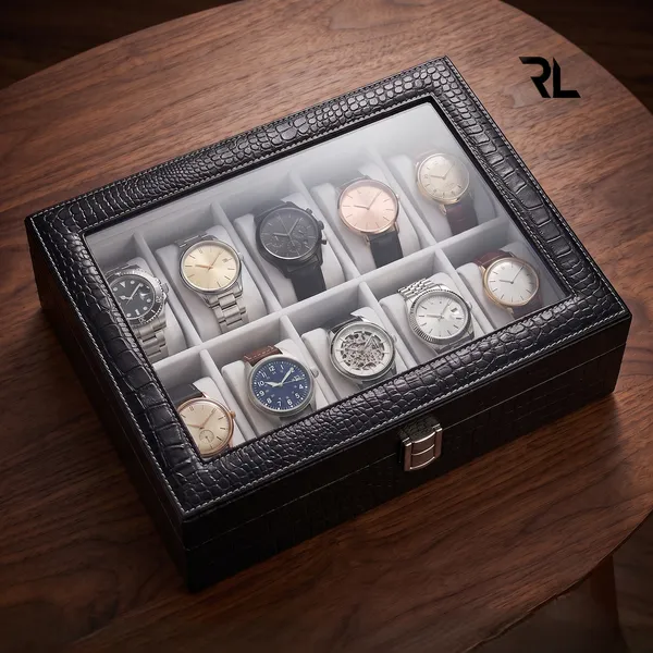 Luxury_10-Slot_Watch_Box_Organizer_for_Men_–_Premium_Crocodile_Pattern_Leather