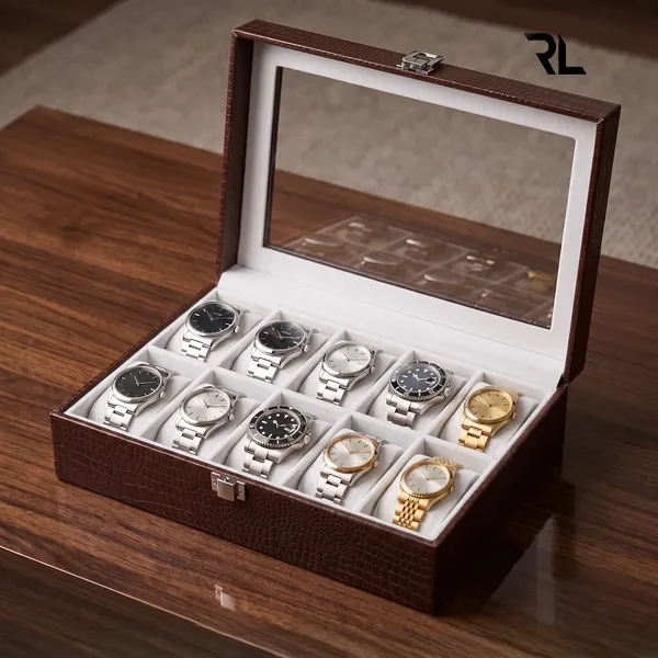 Luxury_10-Slot_Watch_Box_Organizer_for_Men_–_Premium_Crocodile_Pattern_Leather_|_Art_No_5002