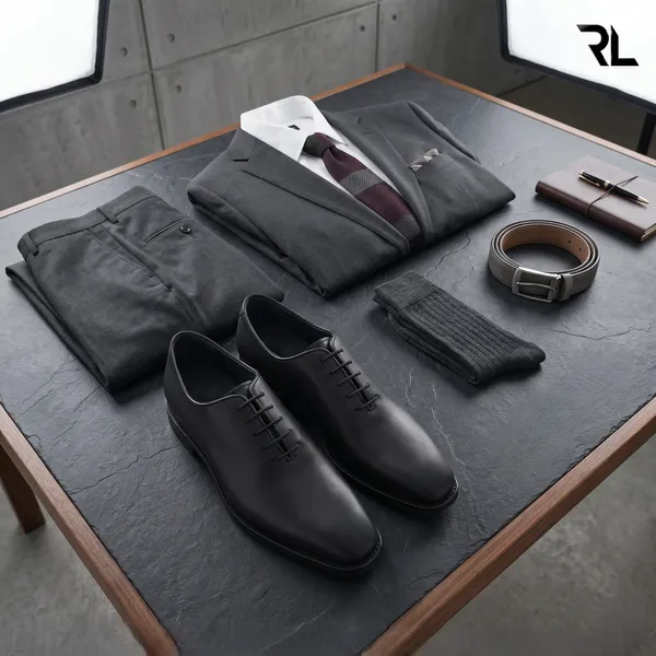 Premium_Oxford_Shoe_-_Matte_Black_-_Art_No:_3008