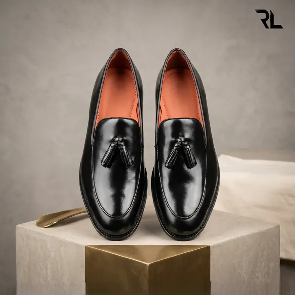 Premium_Patina_Tassel_Loafer_-_Black_-_Art_No:_3009BLACK