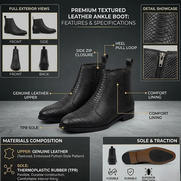 Italian_Inspired_Toe_Croco_Print_Chelsea_Boot_Sidezip_Black