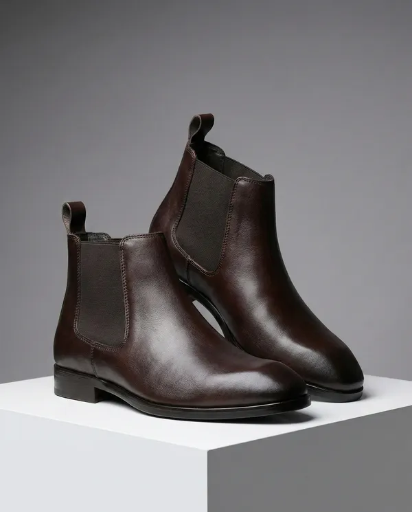 Italian_Inspired_Men'S_Genuine_Leather_Chelsea_Boot_Brown
