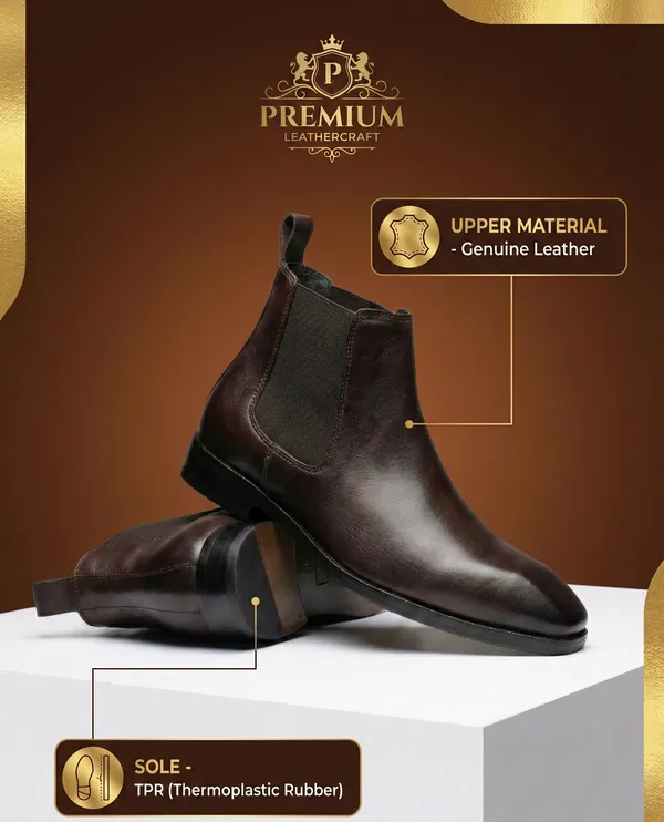 Italian_Inspired_Men'S_Genuine_Leather_Chelsea_Boot_Brown