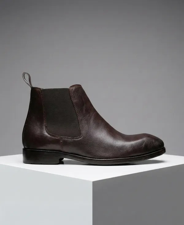 Italian_Inspired_Men'S_Genuine_Leather_Chelsea_Boot_Brown