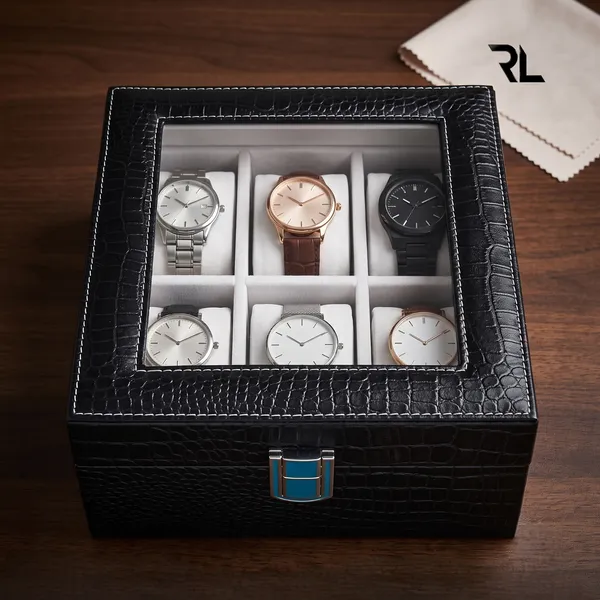 RL_Executive_6-Compartment_Men’s_Watch_Box_Organize_Art_No_5004