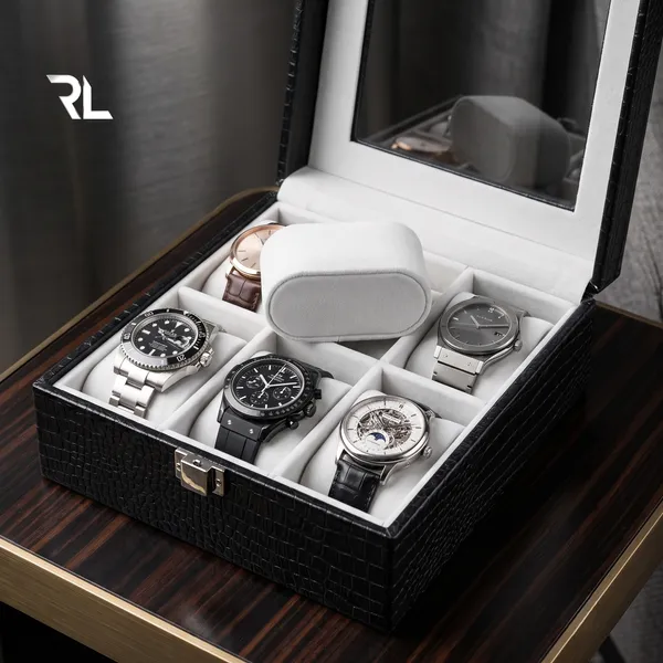 RL_Executive_6-Compartment_Men’s_Watch_Box_Organize_Art_No_5004