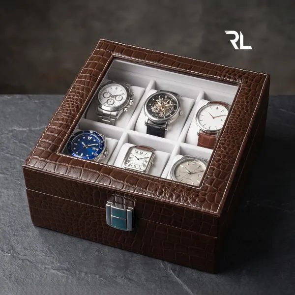 RL_Executive_6-Compartment_Men’s_Watch_Box_Organize_Art_No_5004