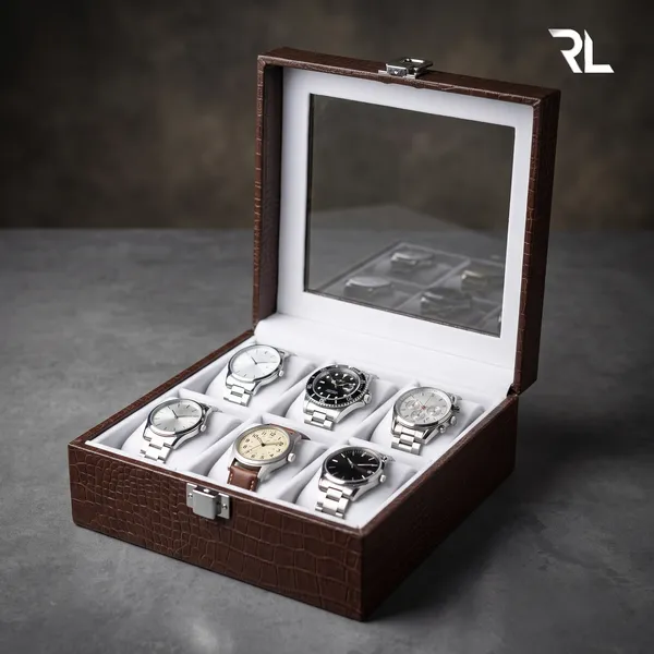 RL_Executive_6-Compartment_Men’s_Watch_Box_Organize_Art_No_5004