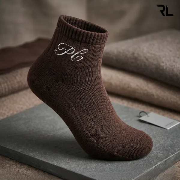 S002_-_Thick_Casual_Ankle_Socks_-_Brown_(1_Pair)