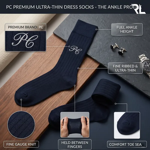 S004_-_Thin_Formal_Full_Socks_-_Blue_(1_Pair)