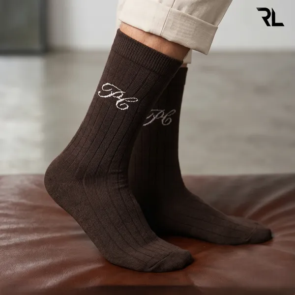 S005_-_Thin_Formal_Full_Socks_-_Brown_(1_Pair)