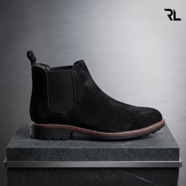 Suede_Leather_Chelsea_Boot_Black