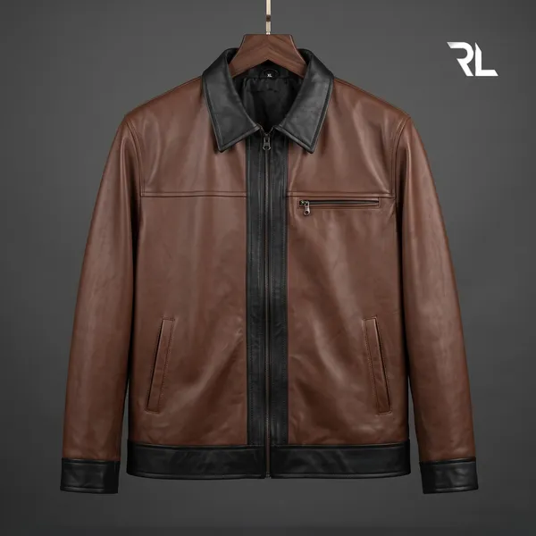 The_Cobalt_Contrast_Leather_Jacket_–_Brown_&_Royal_Black_|_Art_No:_9025