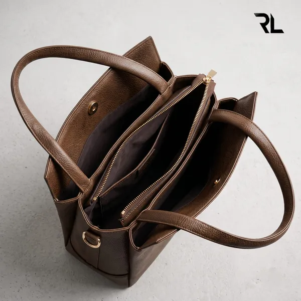 Structured_Medallion_Tote_-_Art_No._701_Brown